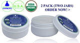 2 PACK - REFINED SHEA BUTTER - Certified Organic - Stark White- organically refined - low profile jar- the best- premium - Perfect Body Harmony Brands