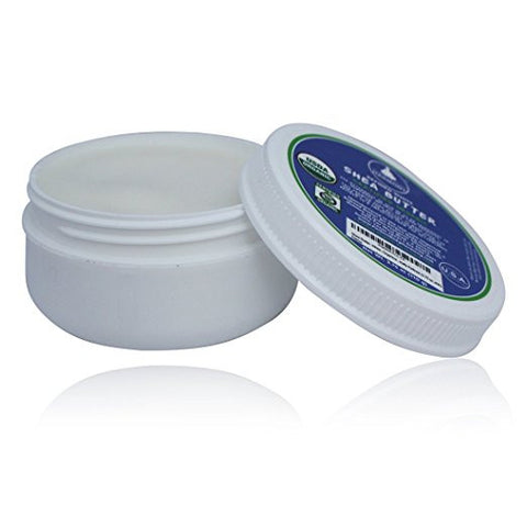 REFINED SHEA BUTTER - Certified Organic - Stark White- organically refined - low profile jar- the best- premium - Perfect Body Harmony Brand