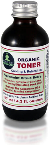 Organic Facial Toner - Peppermint Citrus Berry by Perfect Body Harmony Brand