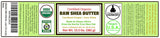 Certified Organic African Raw Shea Nut Butter - 13.5 oz Large Dark Jars