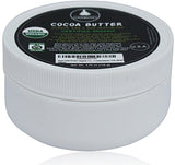 Certified Organic Virgin Natural Raw COCOA BUTTER - Non Deodorized in JARS