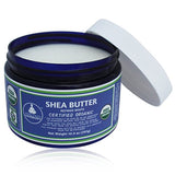REFINED SHEA BUTTER Certified Organic - STARK WHITE - organically Refined 10.5 oz BPA Free Jars- Perfect Body Harmony