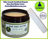 Certified Organic African Raw Shea Nut Butter - 13.5 oz Large Dark Jars