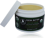 Certified Organic Virgin Natural Raw COCOA BUTTER - Non Deodorized in JARS