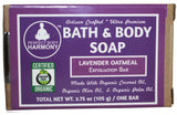 Organic Lavender Oatmeal Bath & Body Soap from perfect body harmony