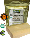 premium Virgin natural Cocoa Butter Bars - 16 oz -certified organic from perfect body harmony