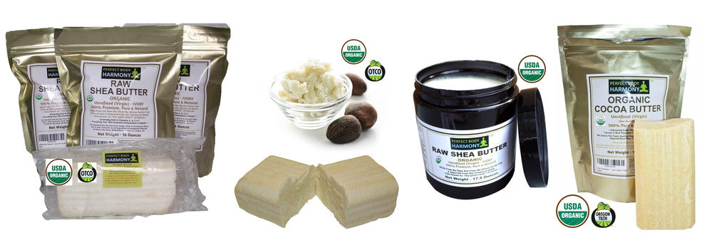 certified organic body butter including shea and cocoa butter